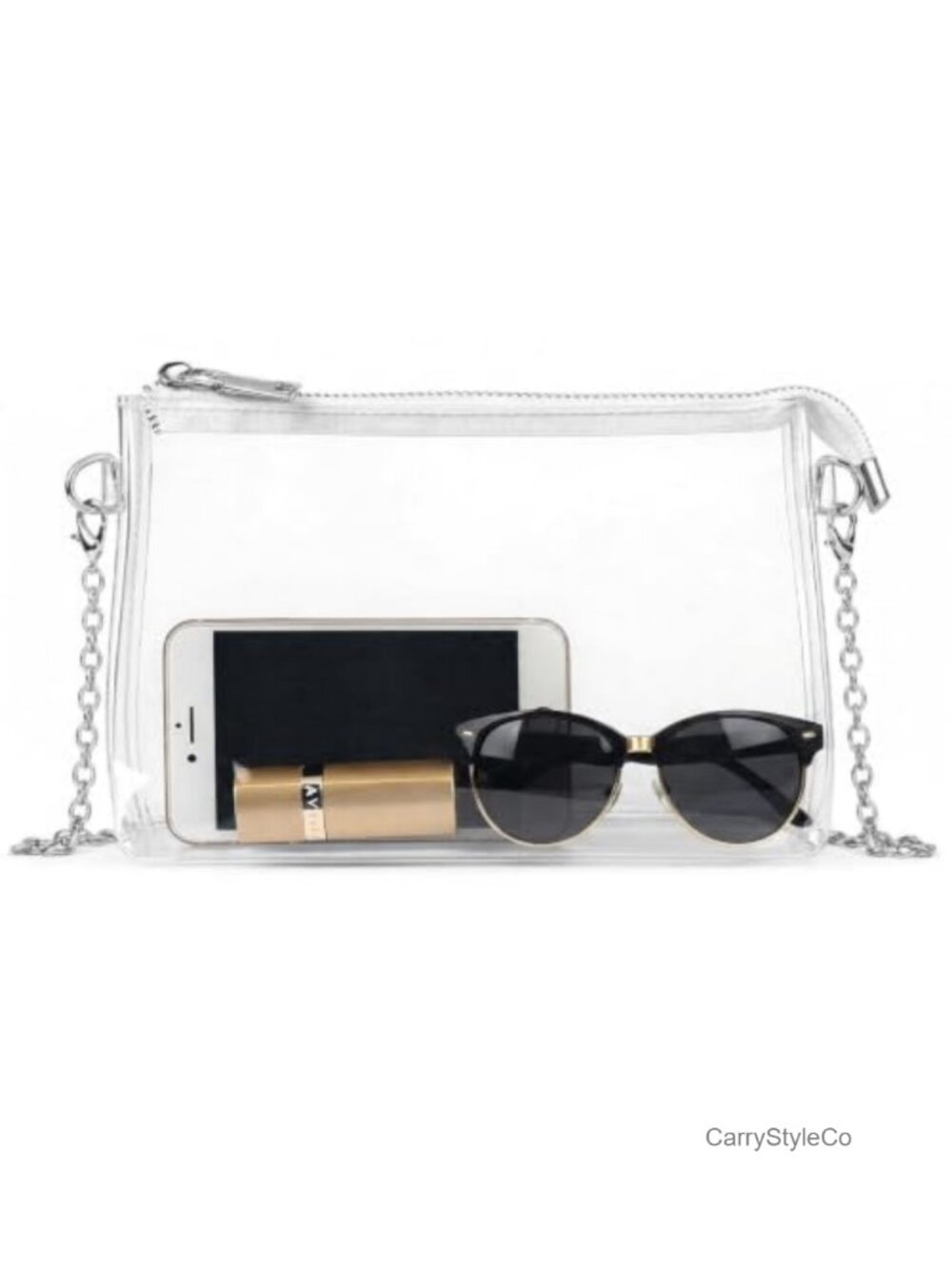 Clear Crossbody Purse Stadium Approved Waterproof PVC Bag